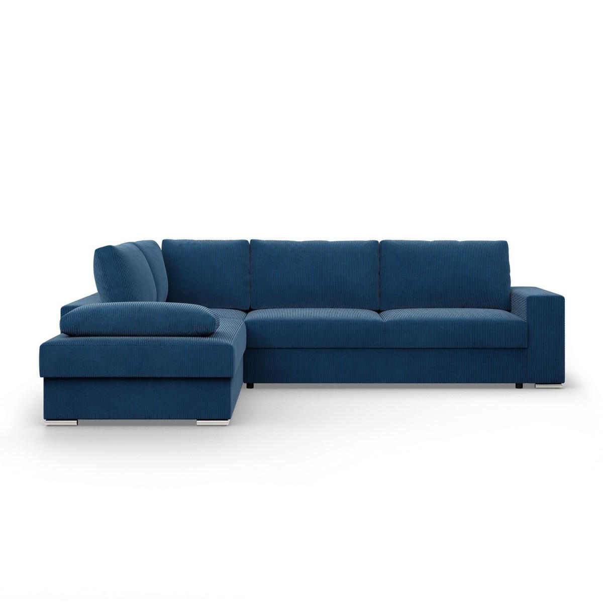 ECKSOFA MIT SCHLAFFUNKTION VELANO Dunkelblau - Dunkelblau, Textil (231/287cm) - Mebligo
