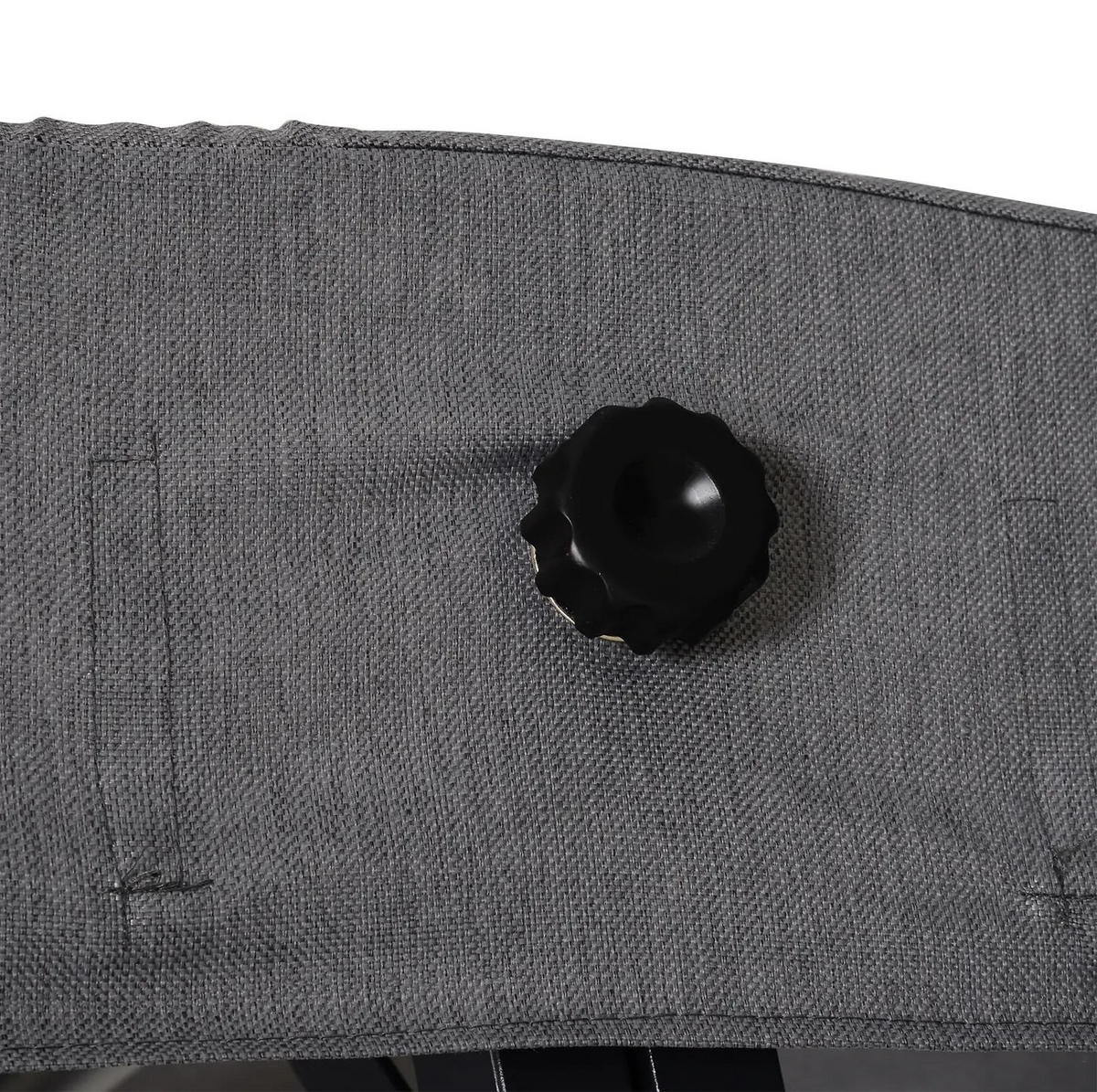 HOLLYWOODSCHAUKEL aus Metall in Grau mit verstellbarem Sonnendach - Grau, Metall (200/168/115cm) - Modfu