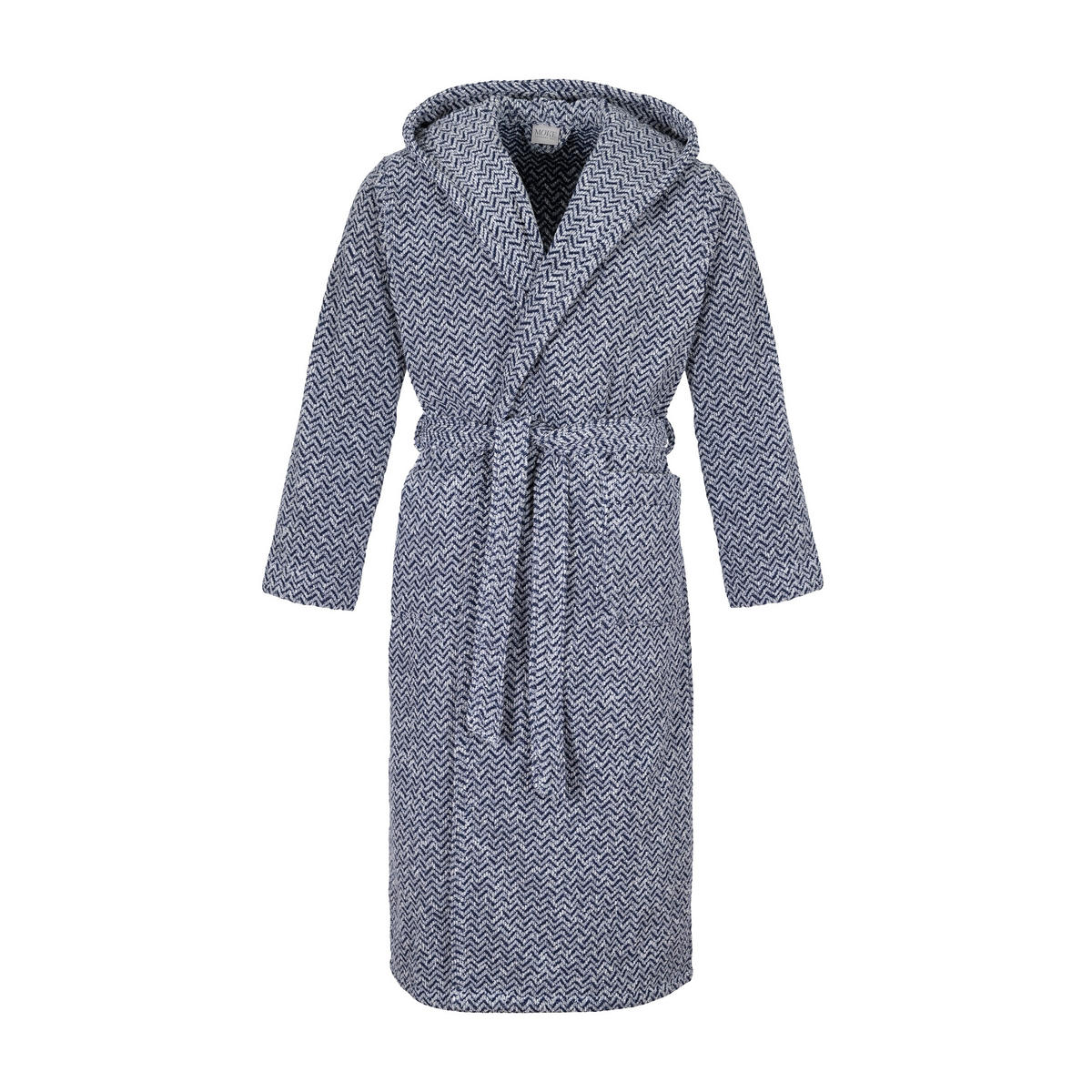 BADEMANTEL MIT KAPUZE BROOKLYN - Blau/Naturfarben, Textil (Lnull) - MÖVE