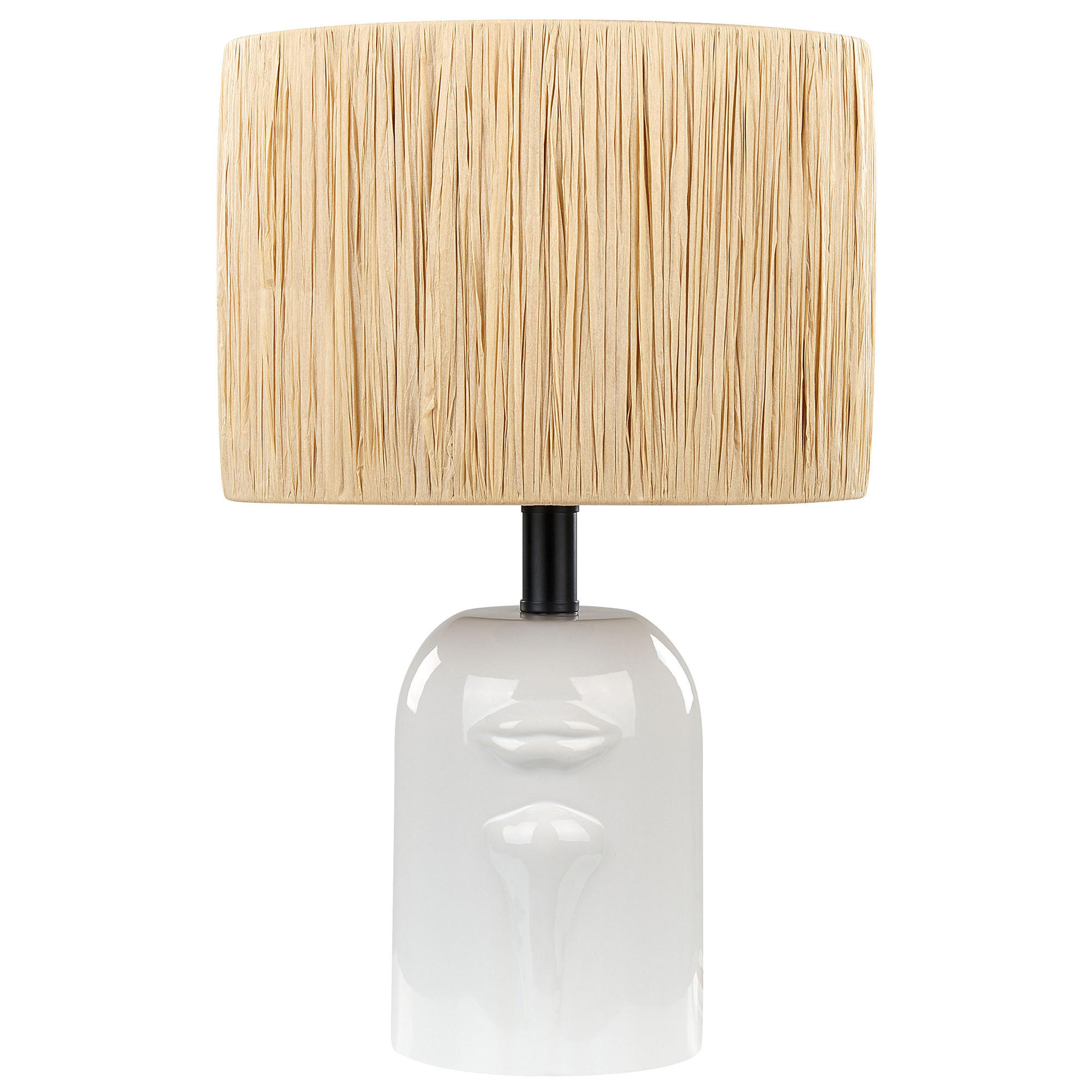 TISCHLAMPE Jubones 29/29/46 cm - Weiß, Keramik (29/29/46cm) - Beliani