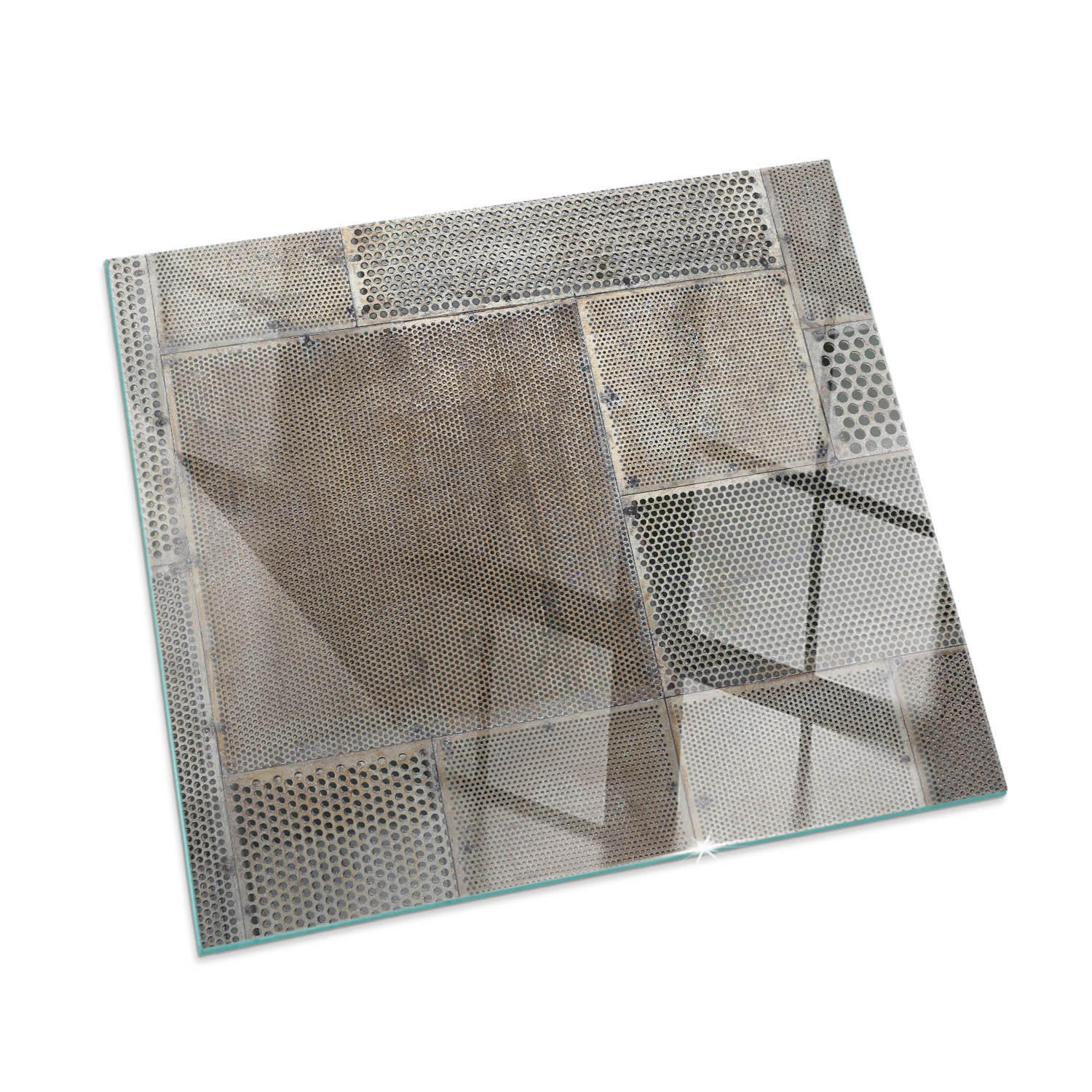 ArtPrintCave Glasplatte Beige 60x60x0.4 cm