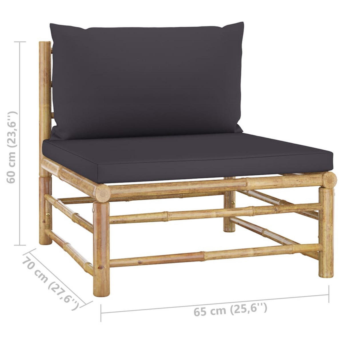 GARTENSET Reum 7-teilig - Grau, Naturmaterialien - Nettlife