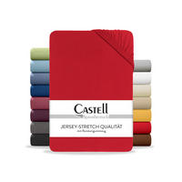 SPANNBETTTUCH Basic Jersey rot, 120x200 cm - Rot, Textil (120/200cm) - Castell