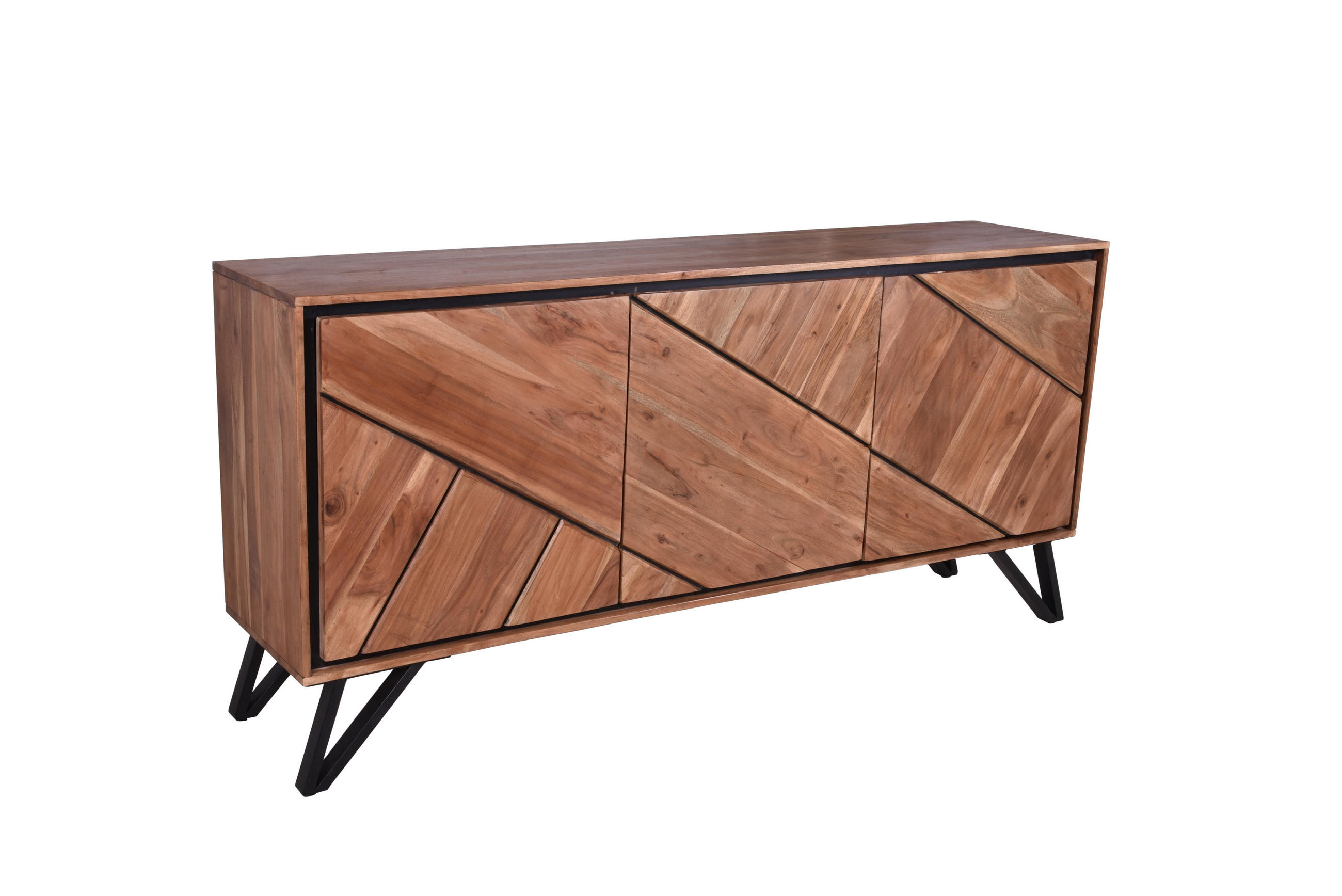 SIDEBOARD Ebba Akazienbraun 76x40x150cm - Akaziefarben, Holz (40/76/150cm) - DELUKE