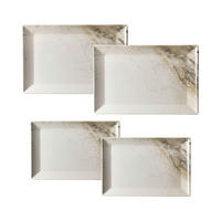 PLATTEN-SET Arezzo braun 4-tlg. - Braun, Keramik (2/2/2cm) - Ritzenhoff Breker
