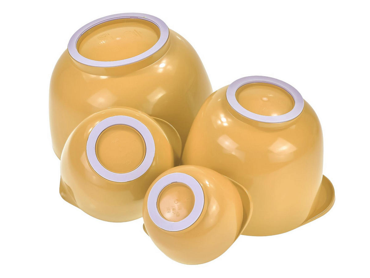 RÜHRSCHÜSSEL-SET Margrethe New gelb (4tlg) - Gelb, Kunststoff (21/15cm) - Rosti