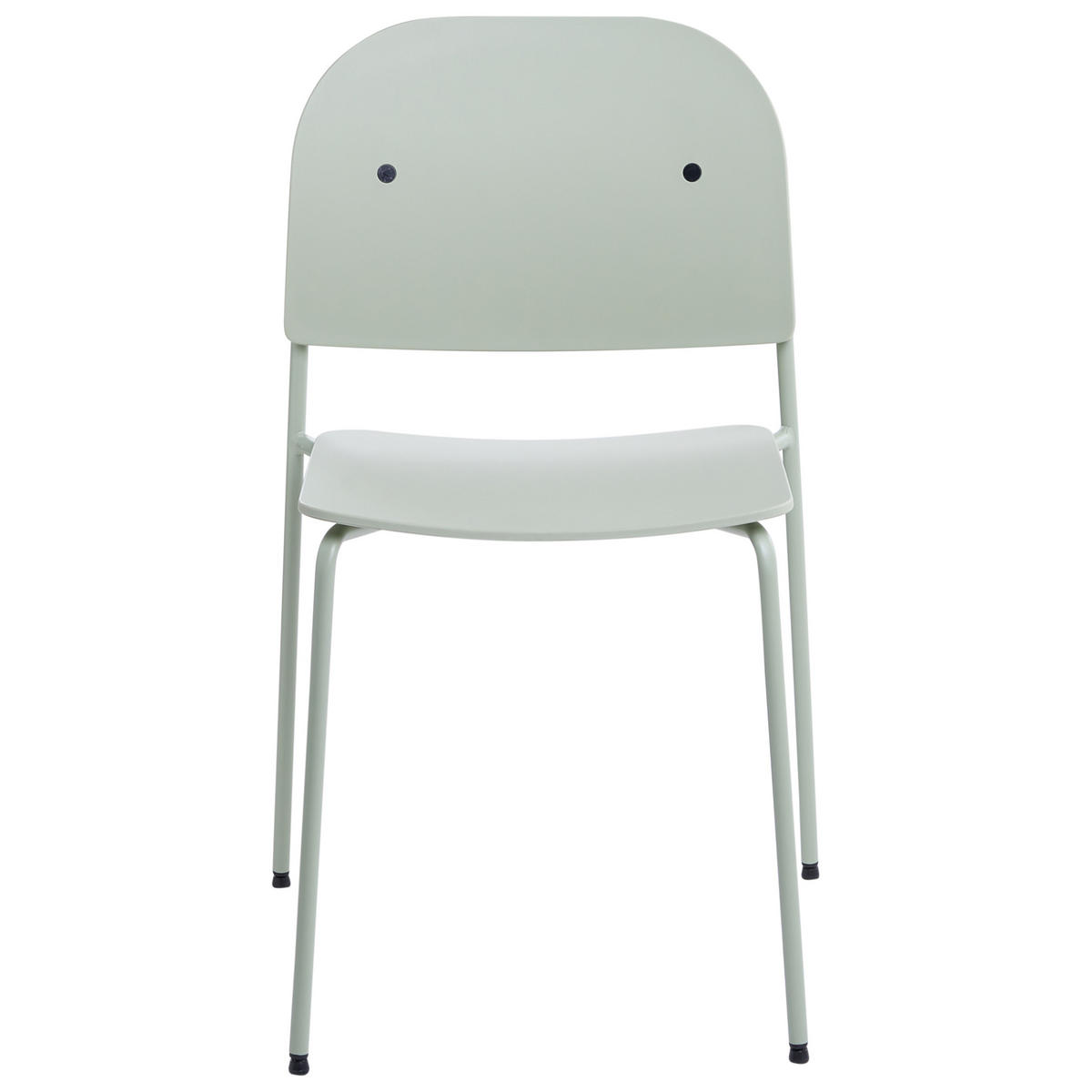 ESSZIMMERSTUHL 2er-Set Metall Mintgrün Windust - Mintgrün, Metall (51/81/50cm) - Beliani