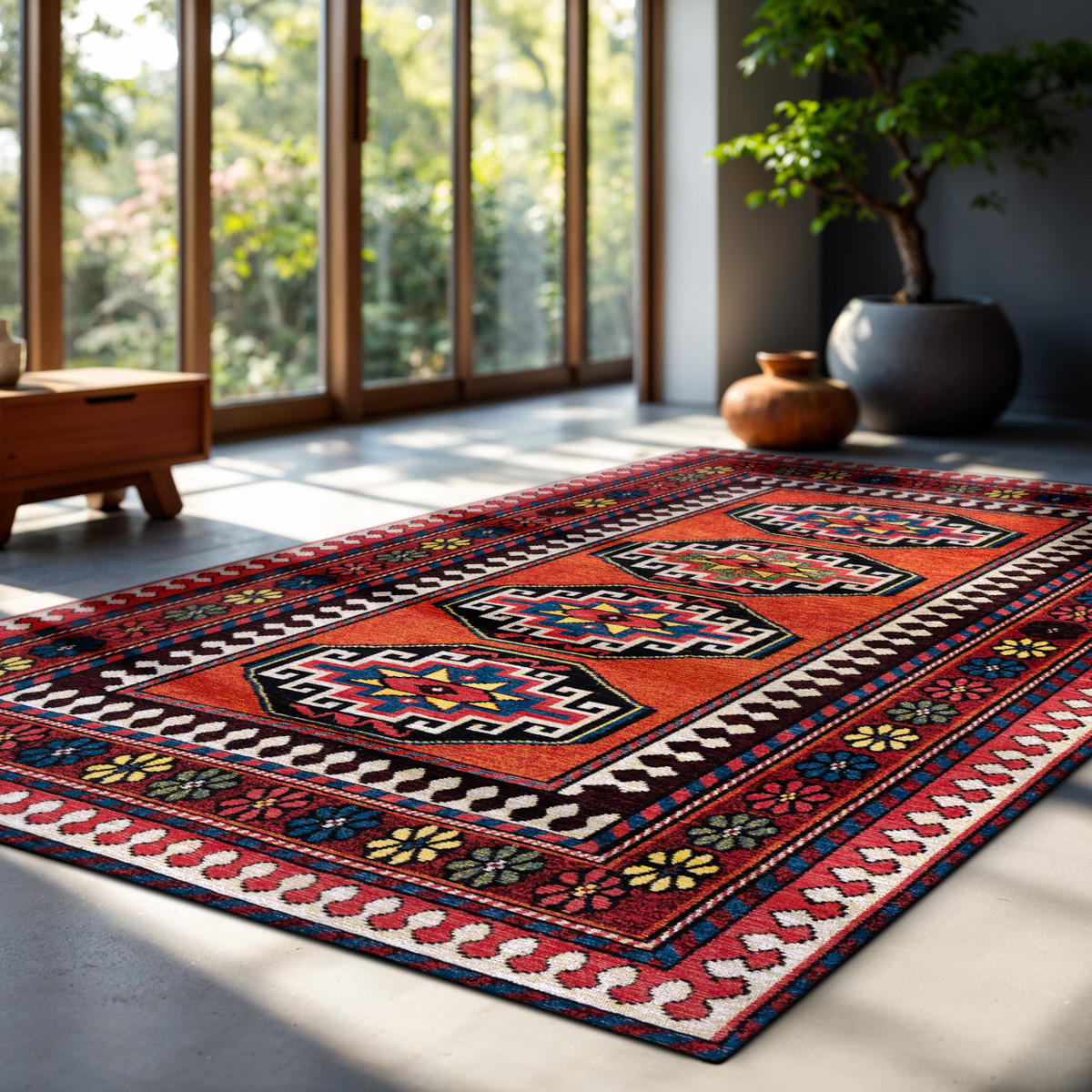 TEPPICH Red Mix Antalia 200/280 cm - Rot, Textil (200/280cm) - Louis De Poortere