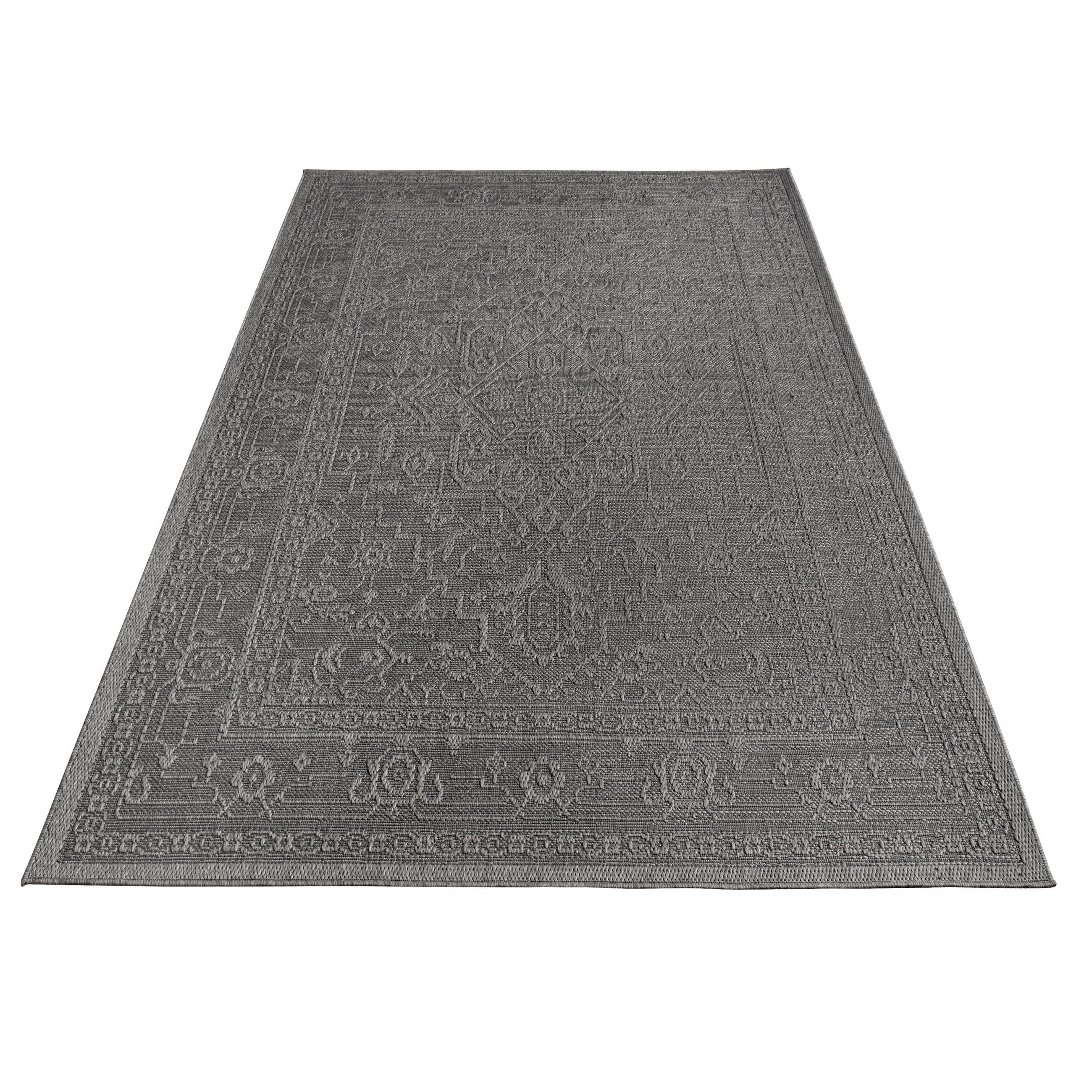OUTDOORTEPPICH 120/160 cm Rimini 413 - Anthrazit, Textil (120/160cm) - Paco Home