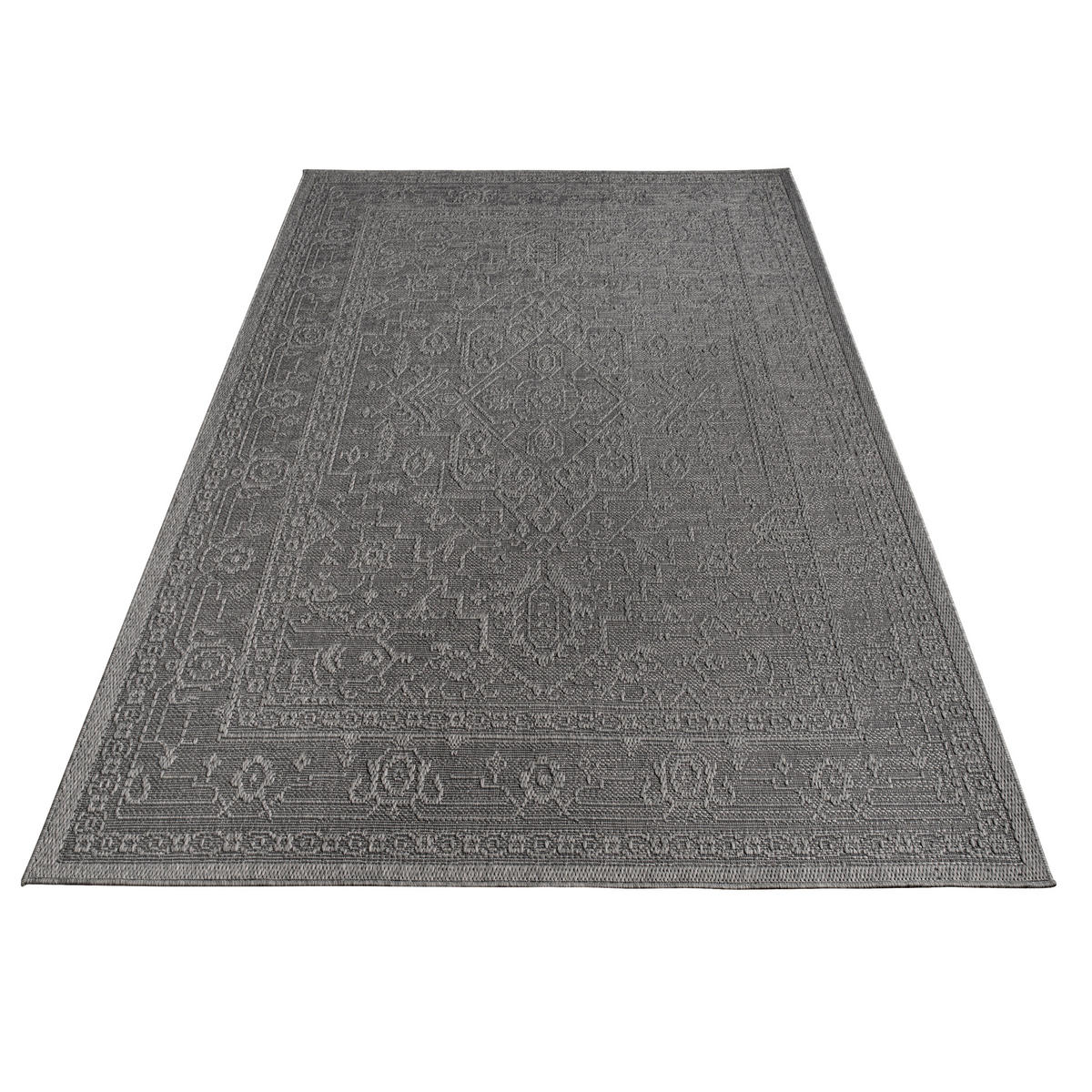 OUTDOORTEPPICH 160/220 cm Rimini 413 - Anthrazit, Textil (160/220cm) - Paco Home