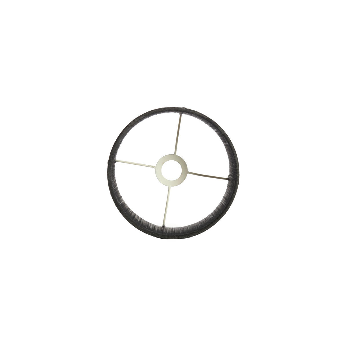 LAMPENSCHIRM Tossa Schwarz 25/25/18 cm - Schwarz, Textil (25/25/18cm) - Light & Living