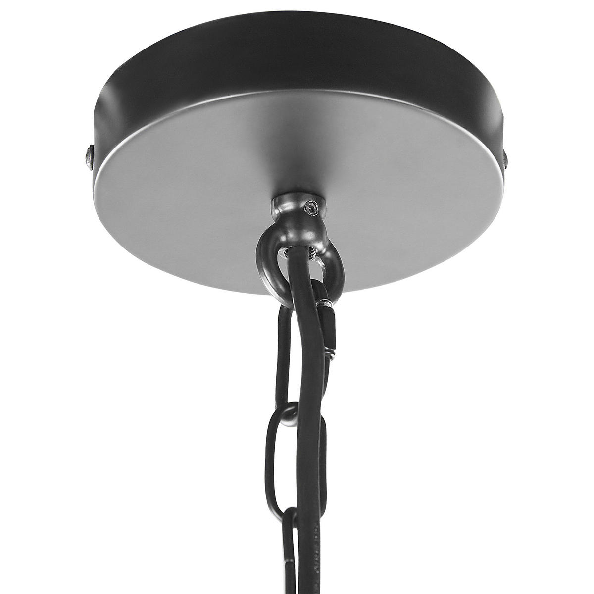 HÄNGELEUCHTE Wanchet 35/35/115 cm - Schwarz, Metall (35/35/115cm) - Beliani