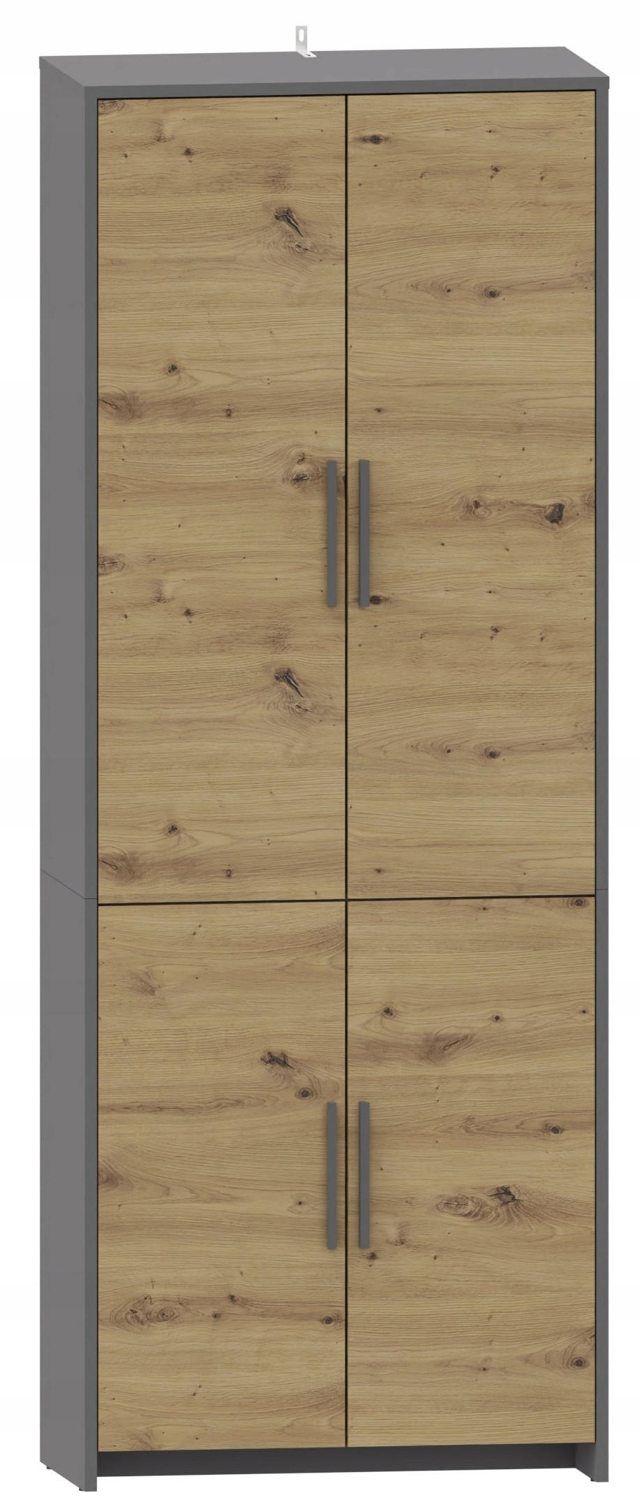 BÜCHERREGAL ALTIVO REG 70 4D Anthrazit Grau-Artisan Eiche 36/35,9/183,5 cm - Anthrazit/Eiche Artisan, Holzwerkstoff (68.8/183.5/35.9cm) - Matkam Möbel