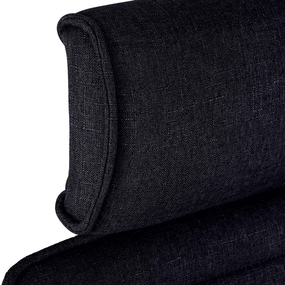CHEFSESSEL Stoff Schwarz - Chromfarben/Schwarz, Textil/Metall (60/117/67cm) - CLP