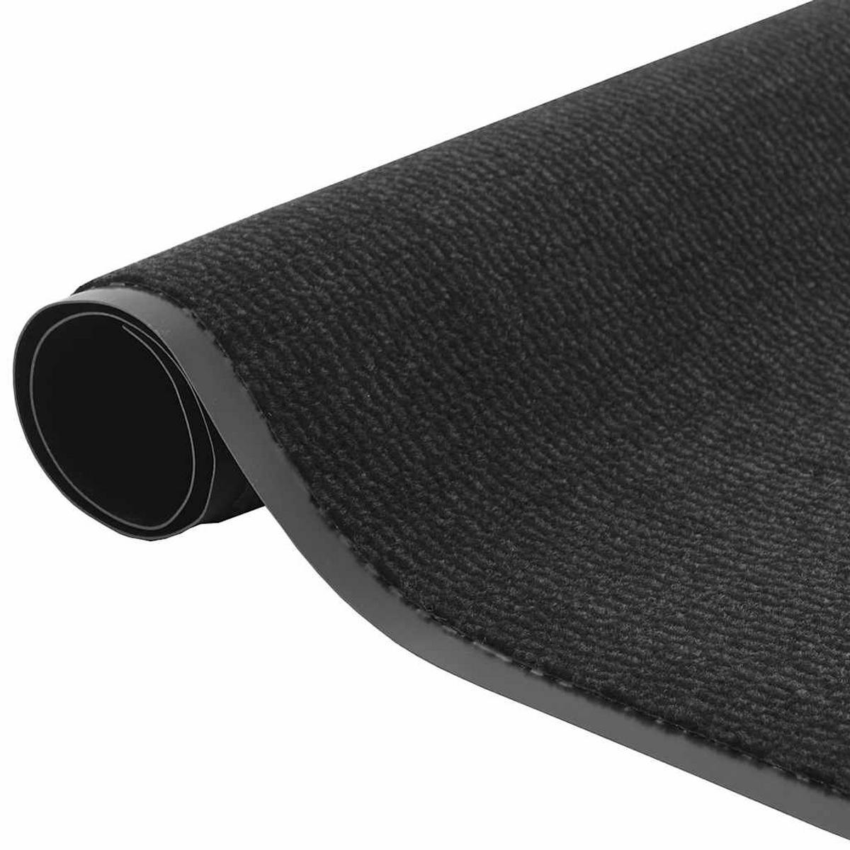FUSSMATTE Schwarz 115/200 Cm - Schwarz, Kunststoff (115/200cm) - vidaXL