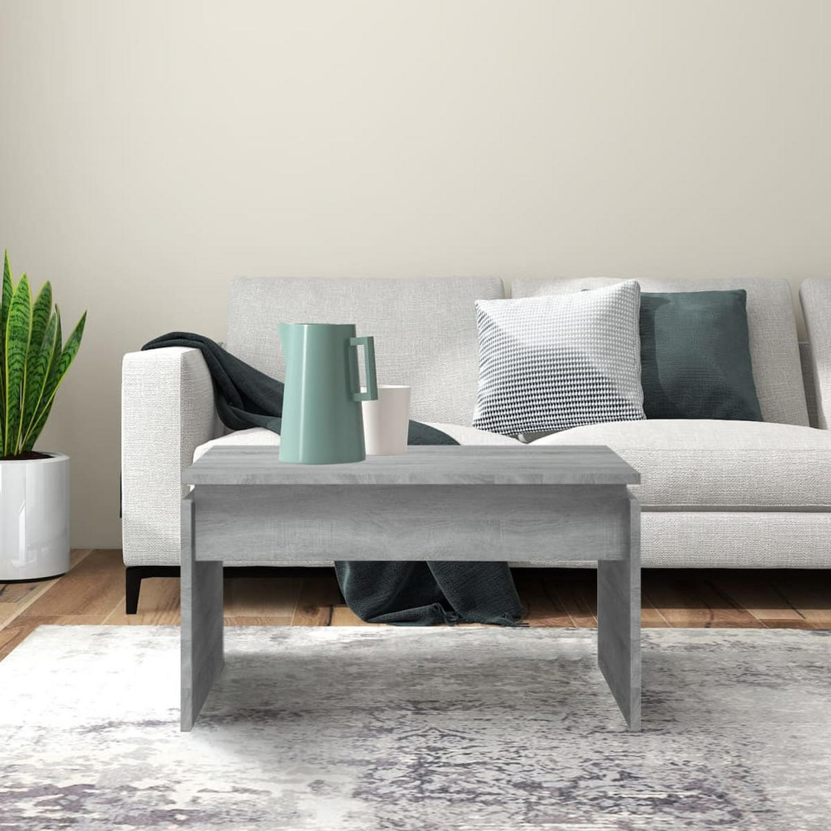 COUCHTISCH Grau Sonoma 68x50x38 cm Holzwerkstoff - Grau, Holzwerkstoff (50/68/38cm) - furnicato