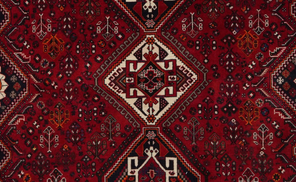 TEPPICH Gashgai Rot 321/221 cm Schurwolle - Rot, Textil (221/321cm) - Looma