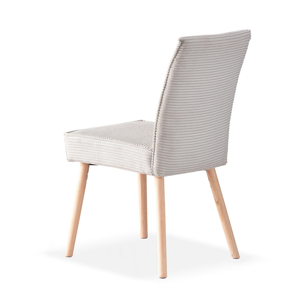 STUHL CEDRIC Grau 2 Stück - Grau, Eichenholz/Textil (49/91/61cm) - B&D Home