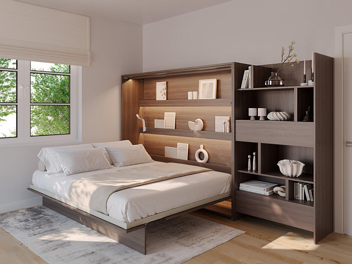 SCHRANKBETT BED CONCEPT BC-14 - Alteiche, Holzwerkstoff (160/200cm) - Meblini