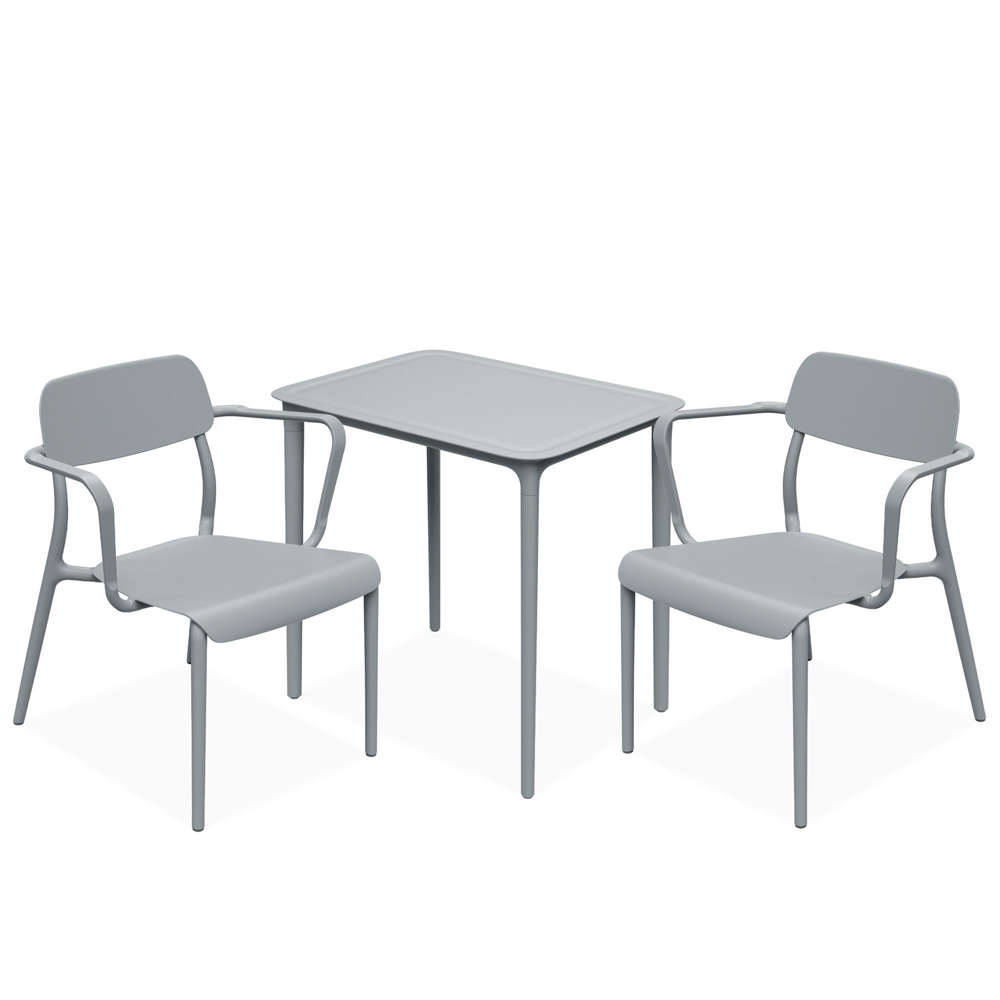 Konsimo® Gartenmöbel-Set Grau