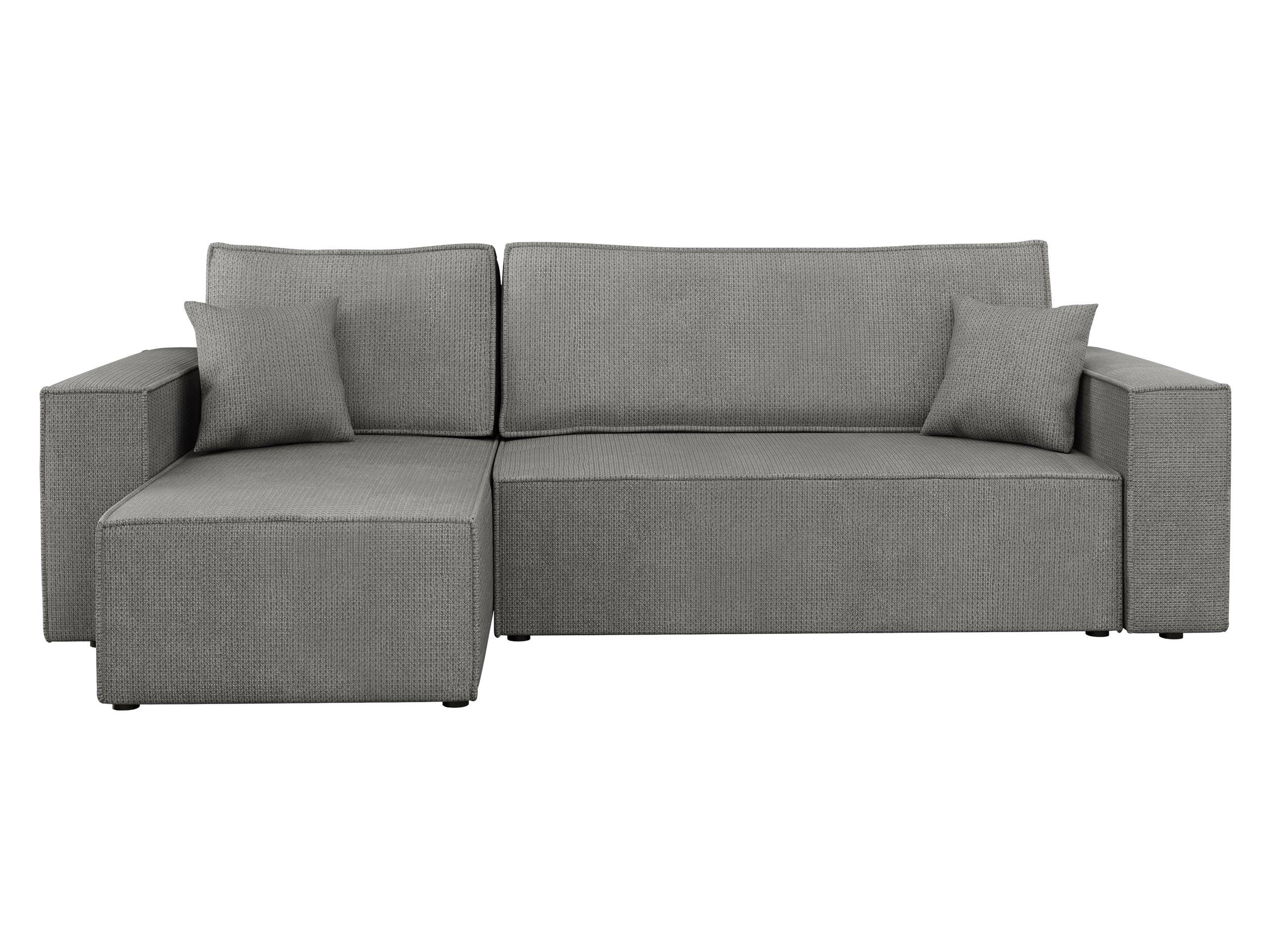 Mirjan24 Ecksofa Grau 244x145 cm