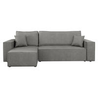 ECKSOFA Karl - Schwarz/Grau, Holz/Kunststoff (244/145cm) - MIRJAN24