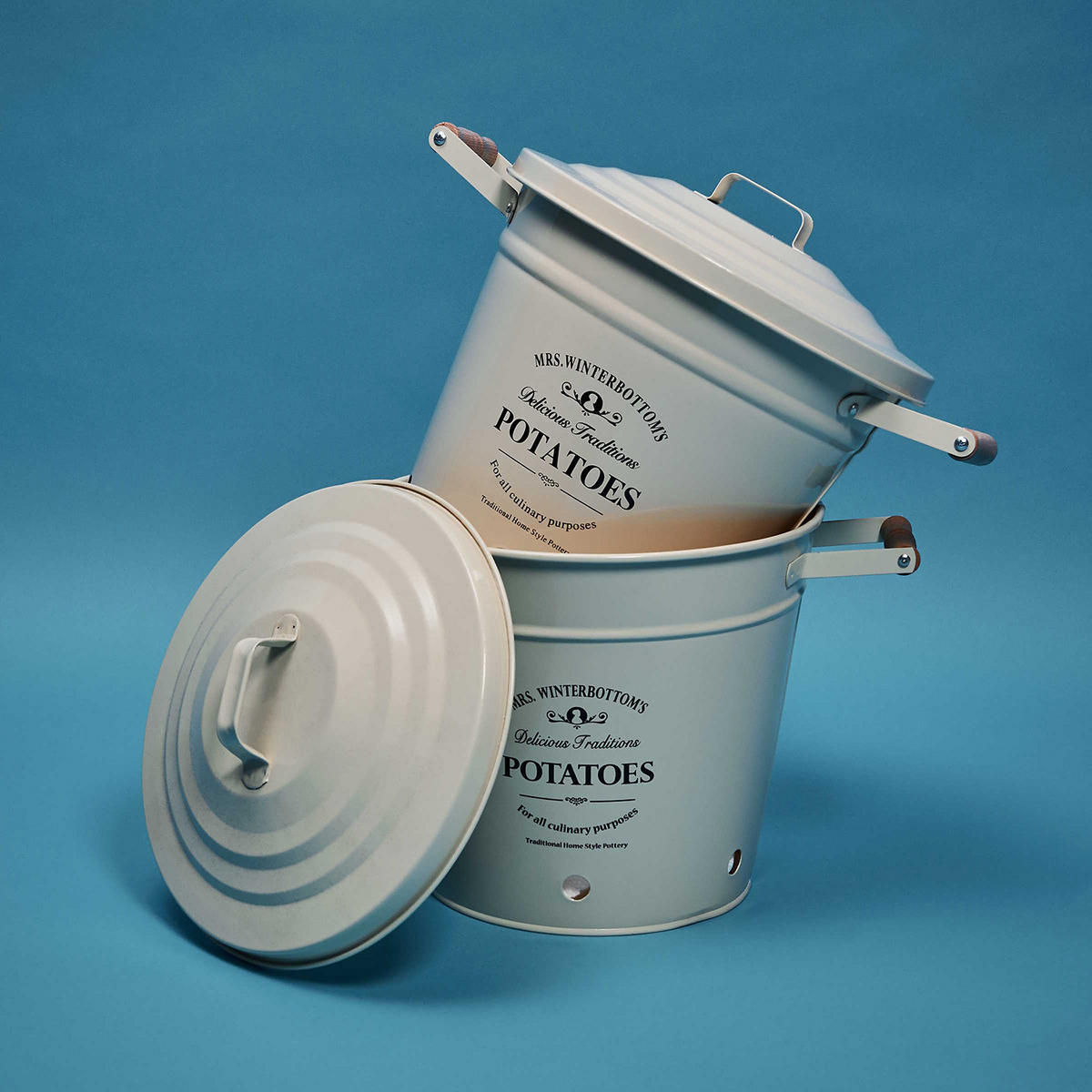 KARTOFFELEIMER Mrs. Winterbottom's - Beige, Metall (29/26/29cm) - Butlers