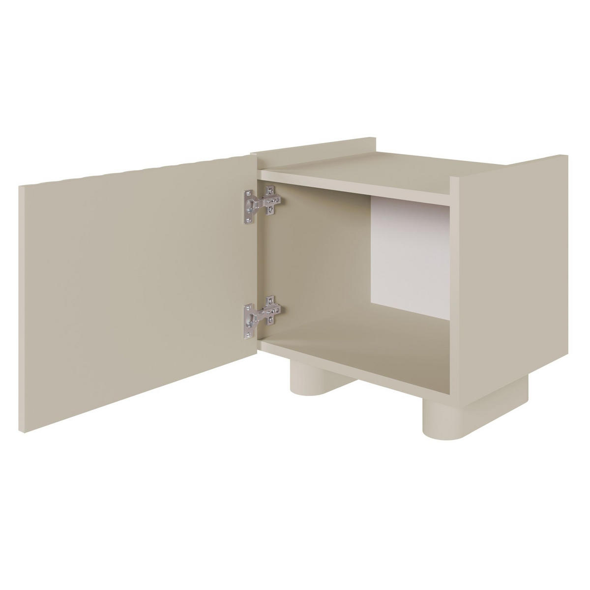NACHTTISCH Fiorra Greige 48 cm - Kaschmir, Holzwerkstoff (48/49/37cm) - Selsey