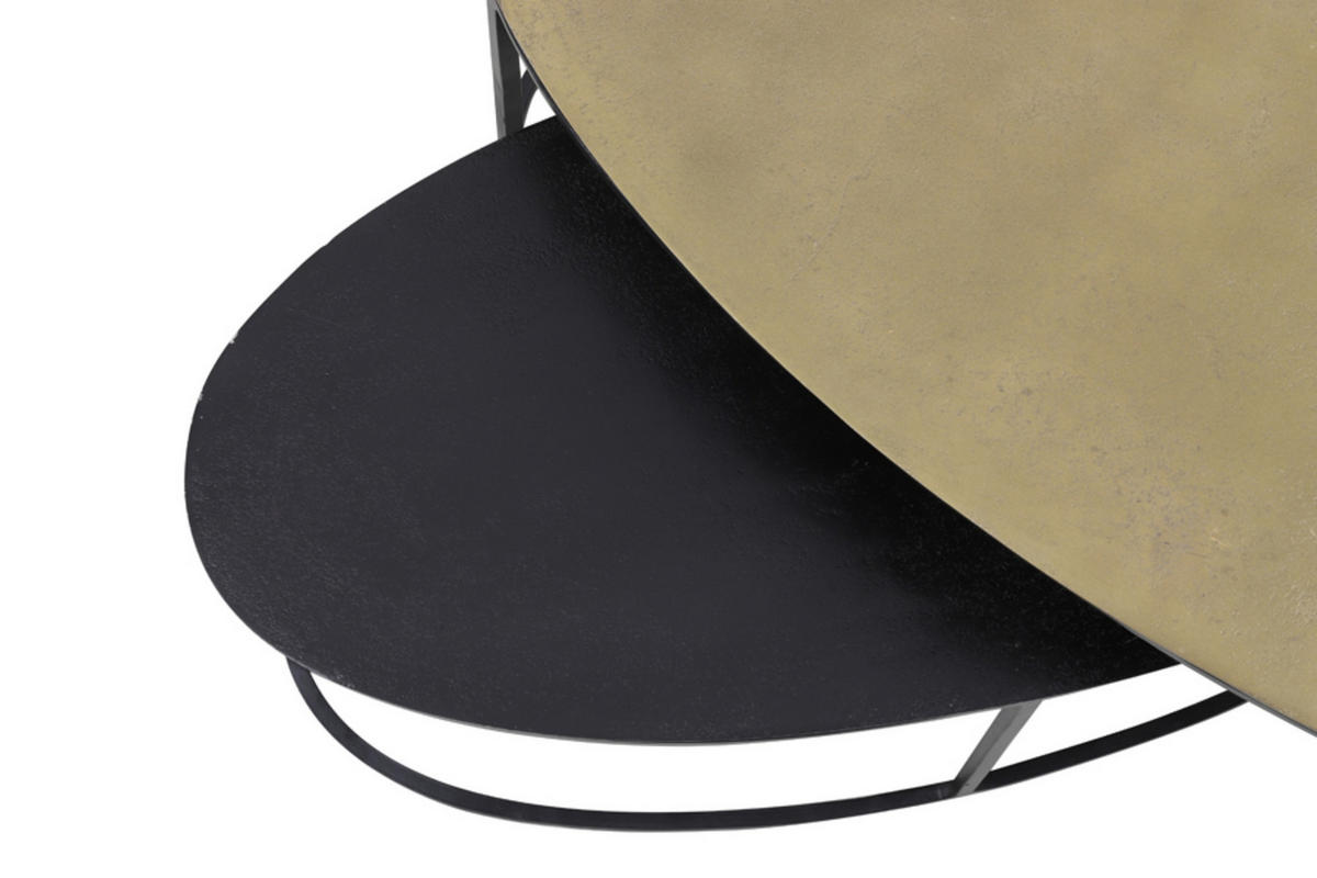 BEISTELLTISCH Paxson Bronze 89/42/46 cm 2er-Set - Bronzefarben, Metall (89/42/46cm) - Light & Living