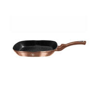 GRILLPFANNE Gold 28/28/4.5 cm BH1889 - Goldfarben, Metall (28cm) - Berlinger Haus