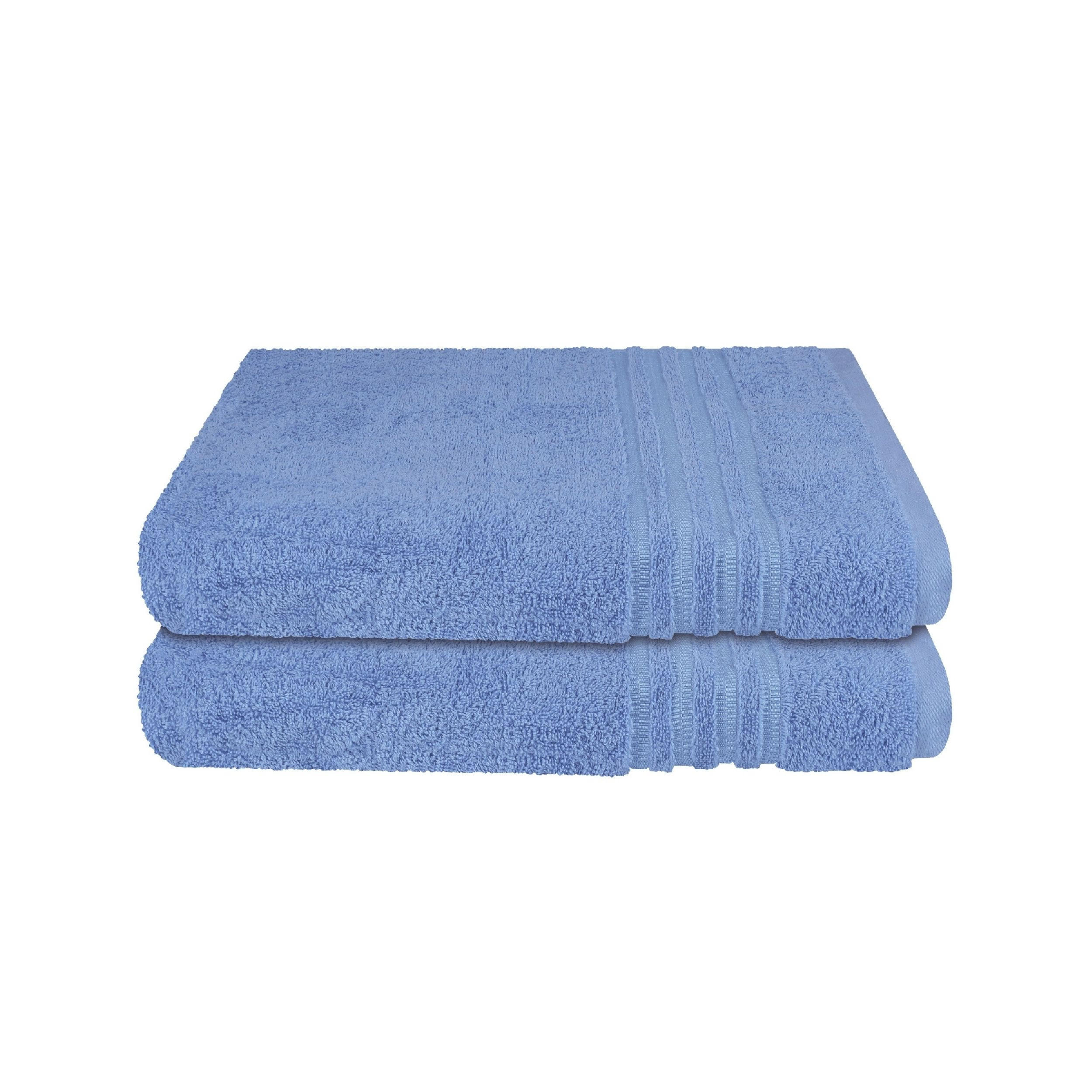 DUSCHTUCHSET Milano - 2-teilig - 70x140 cm - Hellblau - Hellblau, Textil (70/140cm) - SCHIESSER