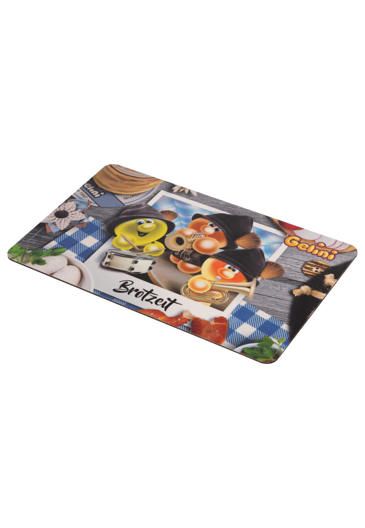 BRETTCHEN Gelini Brotzeit Mehrfarbig 14,5 x 23,5 cm - Multicolor, Kunststoff (14.5/23.5cm) - United Labels