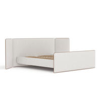 POLSTERBETT Tokyo Hellbeige 160/200 cm - Beige/Naturfarben, Holz/Holzwerkstoff (160/200cm) - Maison de Reve