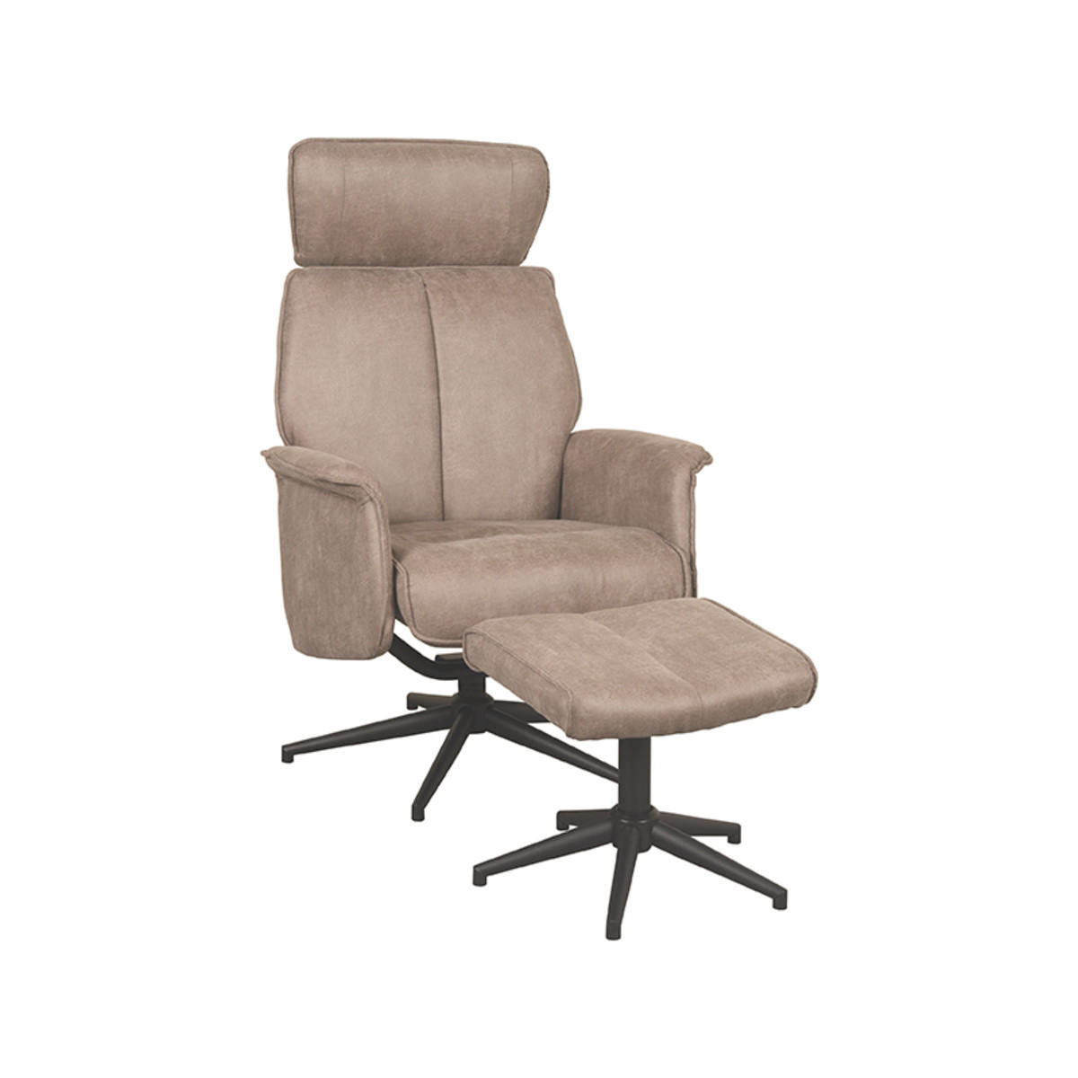 SESSEL Verdal Taupe 79/77/109 cm - Taupe, Textil (77/109/79cm) - LABEL51