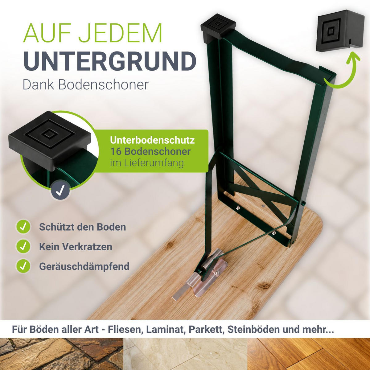 BIERZELTGARNITUR Passau 3-tlg. - Braun, Holz/Metall - Juskys