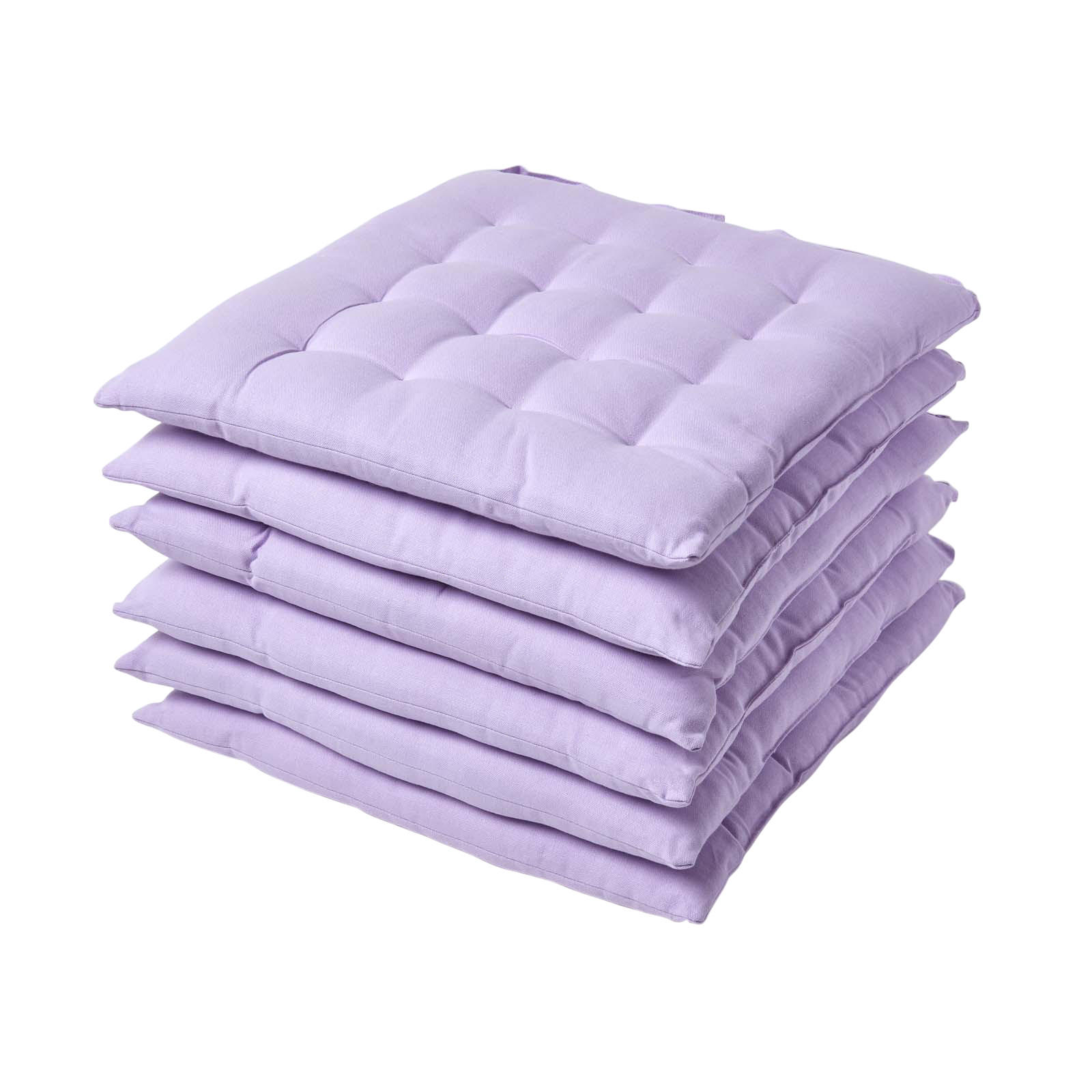 STUHLKISSEN 6er-Set flieder 40/40/6,5 cm - Flieder, Textil (40/40/6.5cm) - Homescapes