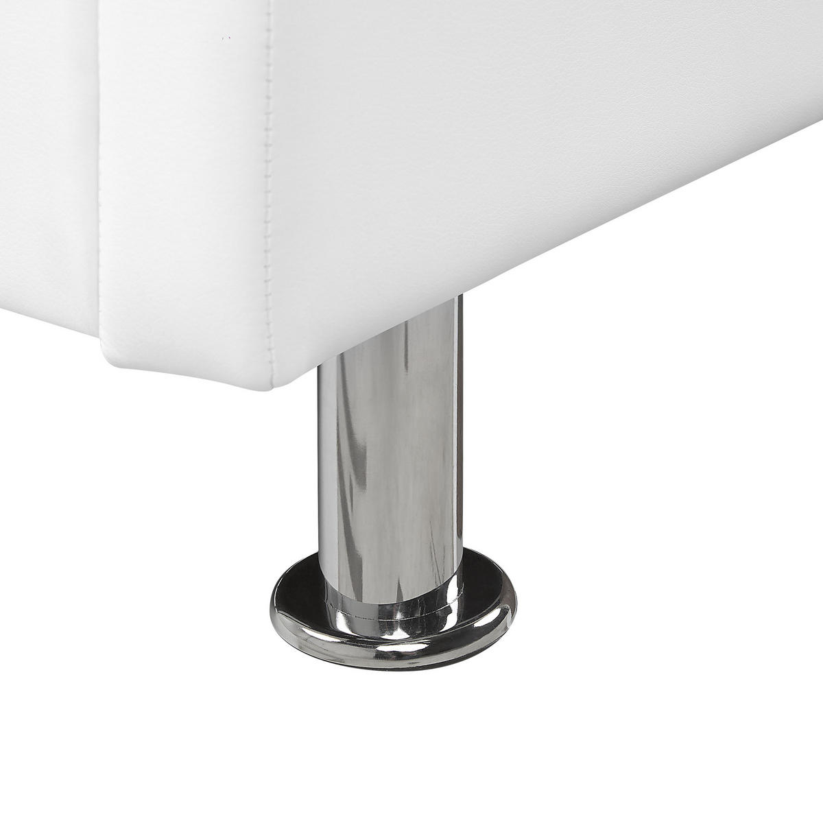 BETT 180/200cm Weiß Metz - Weiß, Textil (180/200cm) - Beliani