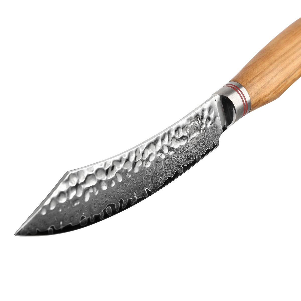 2ER STEAKBESTECK-SET 12 cm - Braun, Holz/Metall - Zayiko