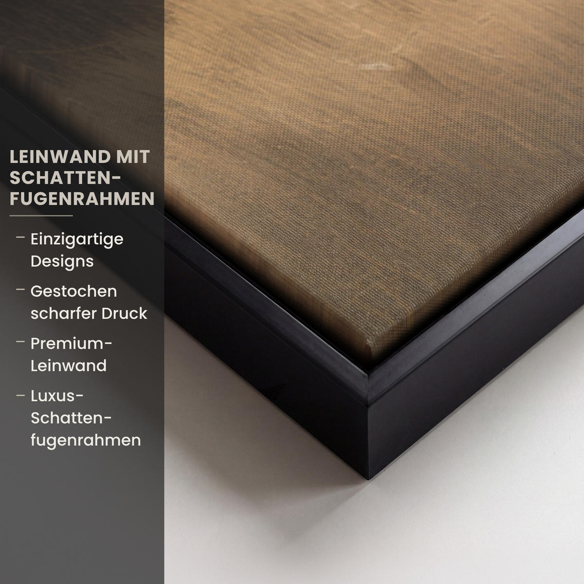 LEINWAND Bilder mit Rahmen - Gras - Morgennebel - Kreuz - Christentum - 90x60 - Beige, Textil (90/60cm) - MuchoWow