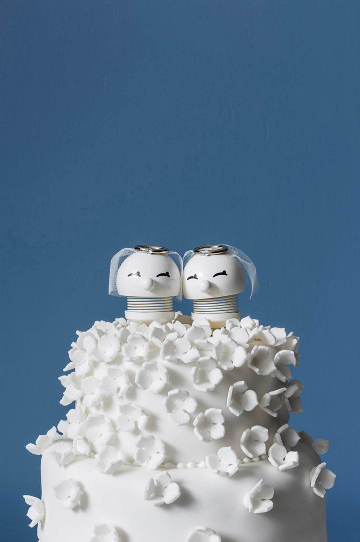 DEKOFIGUR Wedding Bride weiß 7,2 cm - Weiß, Kunststoff (5.9/7.2/4.5cm) - Hoptimist