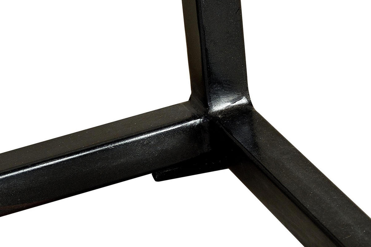 KONSOLE aus Mangoholz und mit Metallbeinen - Dunkelbraun, Holz (120/76/30cm) - Giner y Colomer