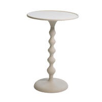 BEISTELLTISCH rund aus Aluminium 38cm, grau - Grau, Metall (38/38/56cm) - Giga Meubel