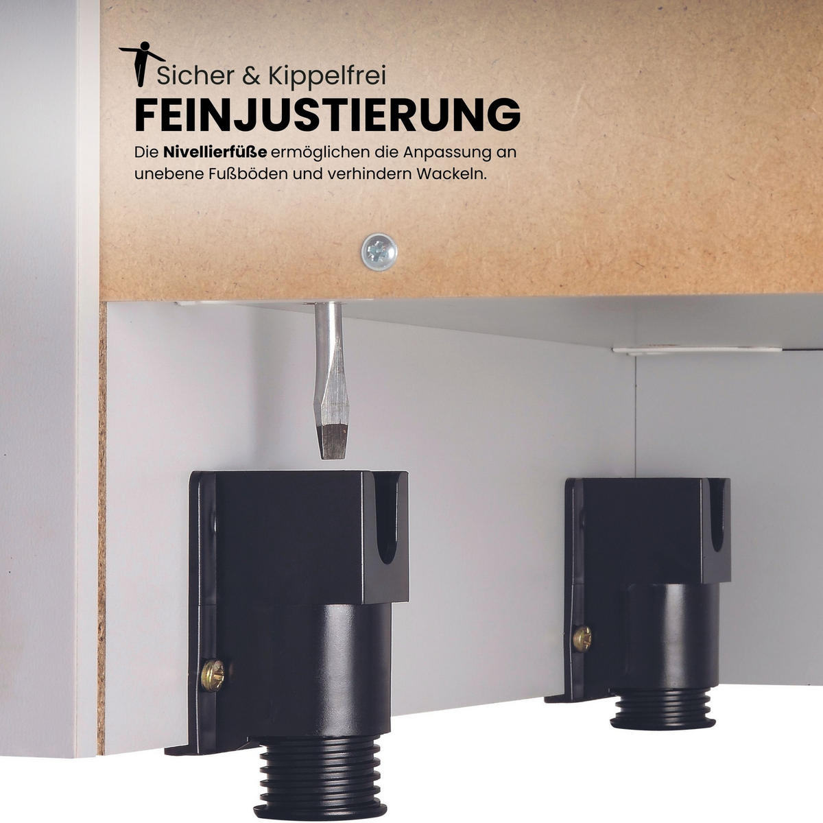 GARDEROBENSCHRANK 42/80/200,4 cm in Weiß/Nussbaumfarben - Nussbaumfarben/Weiß, Holzwerkstoff (80/200.4/42cm) - bümö
