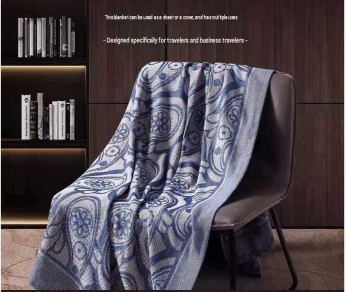 DECKE – Skandinavischer Stil 130 x 190 cm – Blau - Blau, Textil (130/190cm)
