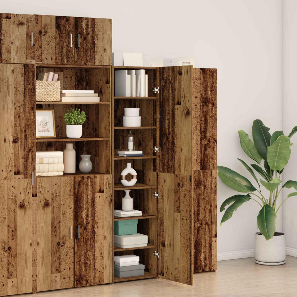 HIGHBOARD Altholz 50/42,5/185 Cm - Braun, Holzwerkstoff (42.5/185/50cm) - vidaXL