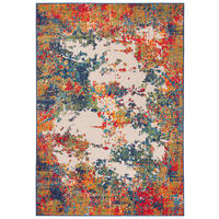 TEPPICH In-Outdoor Bunte Abstrakt - Kurzflor Rechteckig - 140 x 200 cm - Multicolor, Textil (140/200cm) - Mazovia