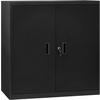 AKTENSCHRANK abschließbar, 90x92x40cm, Metall, Schwarz - Schwarz, Metall (90/92.5/40cm) - Woltu
