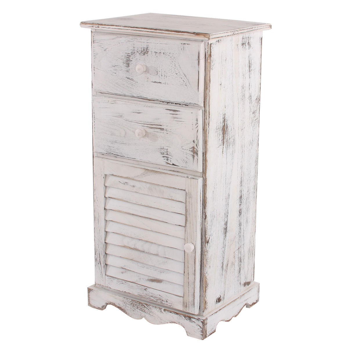 KOMMODE SCHRANK Weiß - Weiß, Holz (40/81/32cm) - MCW