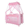 REISEBETT Magic Sleep pink 2 Ebenen Baldachin Mobile Wickelauflage faltbar - Pink, Kunststoff (60/120cm) - Lorelli