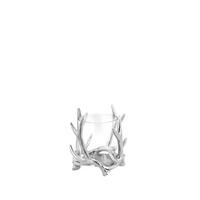 WINDLICHT Geweih H 15 cm, Außen-Ø: 15 cm - Silberfarben, Paraffin (15/15/15cm) - Hermann Bauer jun. Kollektion GmbH